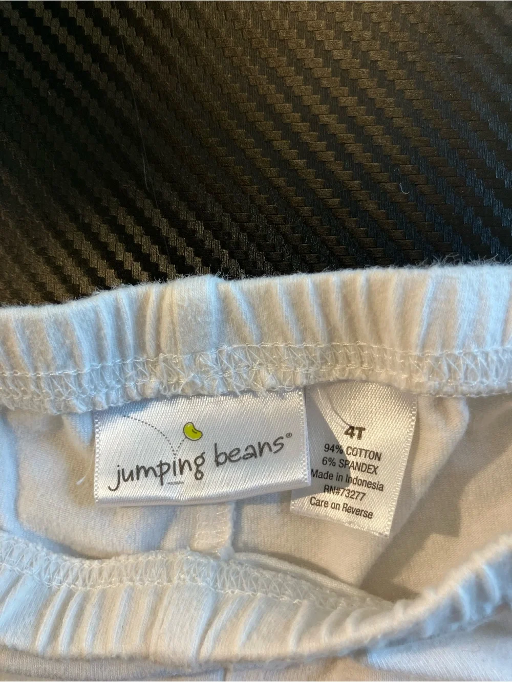 jumping beans White Toddler Shorts with Green Bean Logo